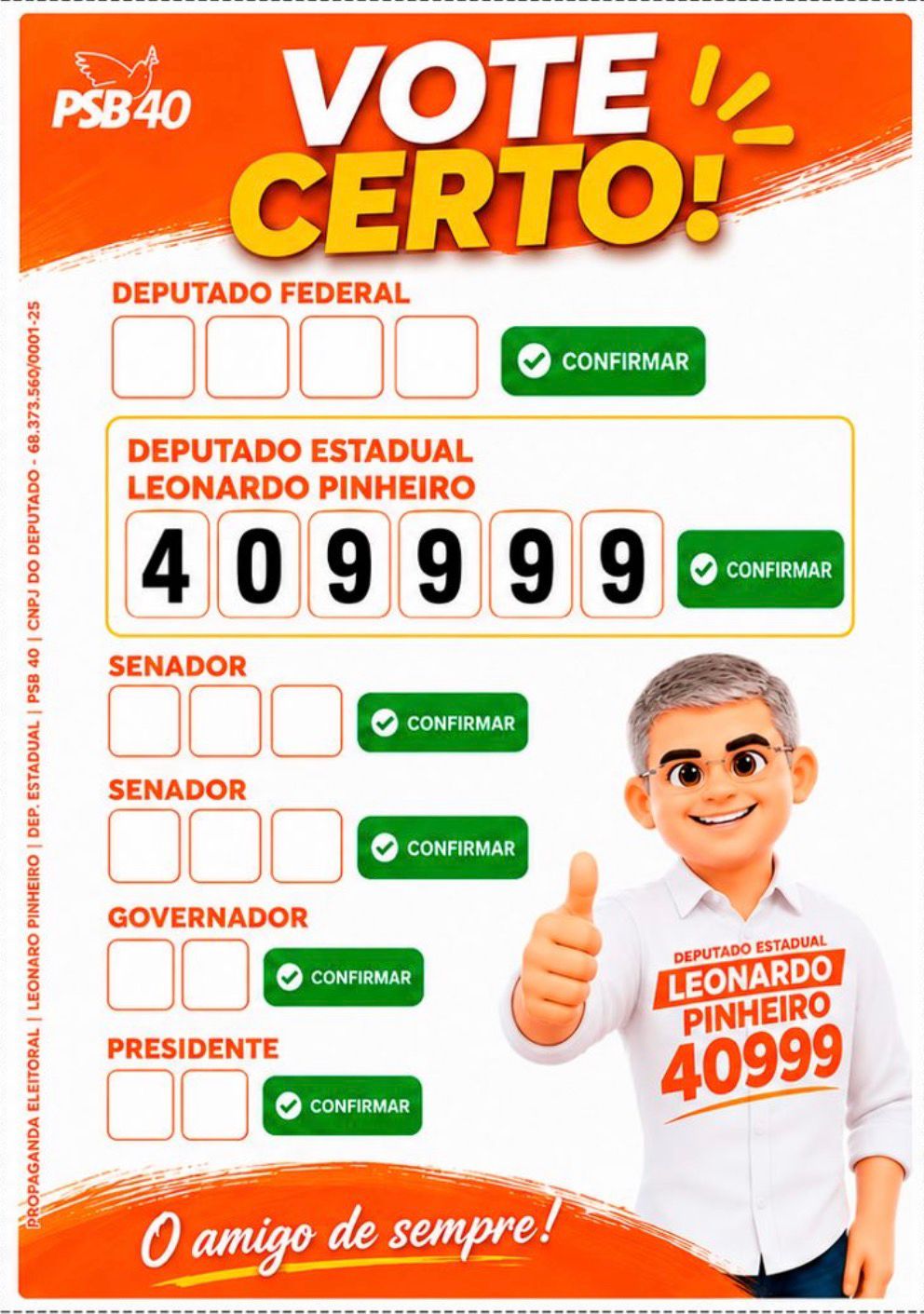 Colinha de votação de Leonardo Pinheiro, 40999